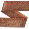 Dekorband NI 113C brunröd/guld 5.3cm