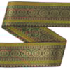 Dekorband NI 122B grön/guld 4.8cm