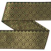 Dekorband NI 123 grön/guld 5.3cm