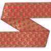 Dekorband NI 125D röd/guld 4.3cm
