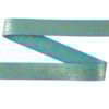 Dekorband OT 014 turkos/guld 3.2cm
