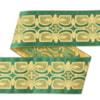 Dekorband OT 035 D grön/guld 9.5cm