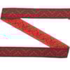 Dekorband OT053 röd/v.röd 2.4cm
