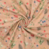 Mönstrat bomullstyg svampskog 0002 beige
