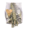 Färdiguppsatt brickbandsväv i ull 2.4m 20mm grön/beige/vit