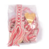 Färdiguppsatt brickbandsväv i ull 2.4m 20mm rosa/vit/grå