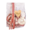 Färdiguppsatt brickbandsväv i lin 2.3m 15mm röd/beige/vit