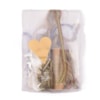 Färdiguppsatt brickbandsväv i natursilke 1.5m 7mm grön/rost/beige
