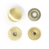 Tryckknapp för 3.6-4.0mm läder Ø15mm 10st mässing