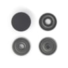 Tryckknapp för 3.6-4.0mm läder Ø15mm 10st svart