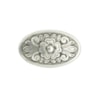 Concho Diablo antik silver oval 25x43mm