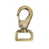 Förstärkt karbinhake med svivel – 25mm rembredd antik mässing