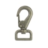 Förstärkt karbinhake med svivel – 25mm rembredd antik silver