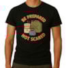 T-shirt prepping - Be Prepared Not Scared - svart XL