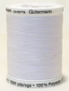 Sytråd polyester Gutermann 1000m 800 Vit