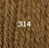 Ullgarn Appleton crewel 2-trådigt 25m 314 Brown olive