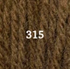 Ullgarn Appleton crewel 2-trådigt 25m 315 brown olive
