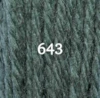 Ullgarn Appleton crewel 2-trådigt 25m 643 Peacock blue