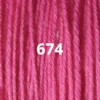 Ullgarn Appleton crewel 2-trådigt 25m 674 Bubble gum pink