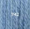 Ullgarn Appleton crewel 2-trådigt 25m 742 B. china blue
