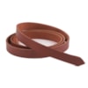 Bred läderrem 2.3mm 17mm bred rödbrun 110cm