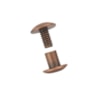 Skruvnit Ø10x6mm 10st antik koppar