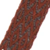 Vävt ylleband 2.5cm DK 252-206/01 röd/grå