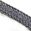 Vävt ylleband 2.5cm 212-202 blå/vit