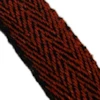 Vävt ylleband 2.5cm 252-209 röd/svart