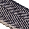 Vävt ylleband 5.0cm 202-209 vit/svart