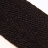 Vävt ylleband 5.0cm 209-209 svart/svart