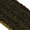 Vävt ylleband 5.0cm 209-229 svart/grön