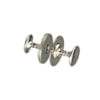 Magnetisk tryckknapp silverfärg 18mm
