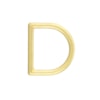 D-ring gjuten mässing 38mm