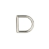 D-ring gjuten silverfärgad 20mm