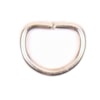 D-ring öppen silverfärgad metall 13mm