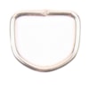 D-ring öppen silverfärgad metall 16mm