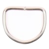 D-ring öppen silverfärgad metall 20mm