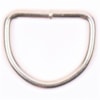 D-ring öppen silverfärgad metall 25mm