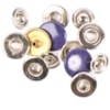 Tryckknapp Ø14mm färgad metall 10st mörklila