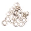Öljetter med bakplatta Ø10.0mm 100st silverfärgad