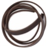 Bred läderrem 3.0mm 13mm bred mörkbrun 150cm