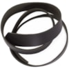 Bred läderrem 3.0mm 35mm bred svart 150cm