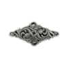 Concho Bella antik silver romb 19x38mm