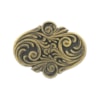 Concho Bella antik brons oval 25x32mm