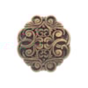 Concho Bella antik koppar rund 25mm