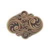 Concho Bella antik koppar oval 25x32mm