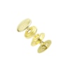 Tryckknapp för 2.4-2.8mm läder Ø13mm 10st mässing