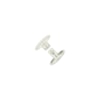 Nit rund dubbelkapslad Ø13x7mm 100st silver