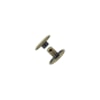 Nit rund dubbelkapslad Ø13x7mm 100st antik mässing
